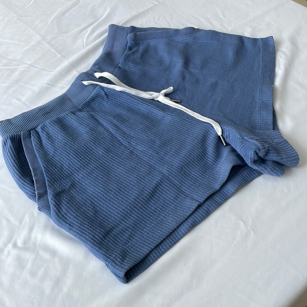 American Eagle Aerie Ribbed Blue Shorts in EUC!